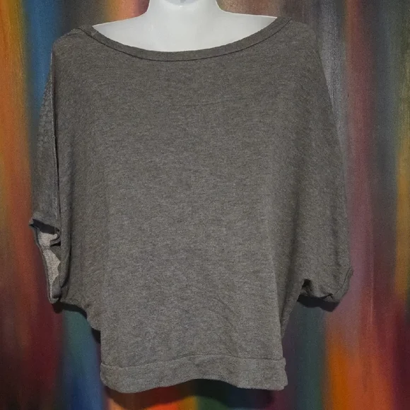 Seven7 Gray Patterned Women's Top - Picture 6 of 7